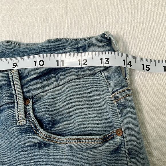 Mother high Waisted Looker Crop Denim Jeans In Chatterbox Embroidered Size 28 - Picture 11 of 15